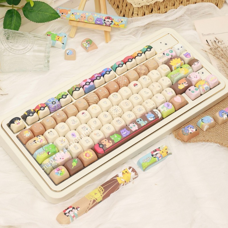 อะนิเมะโปเกมอนคีย์แคป MOA ความ - Gaming Keyboard Mechanical บทวิจารณ์และราคา