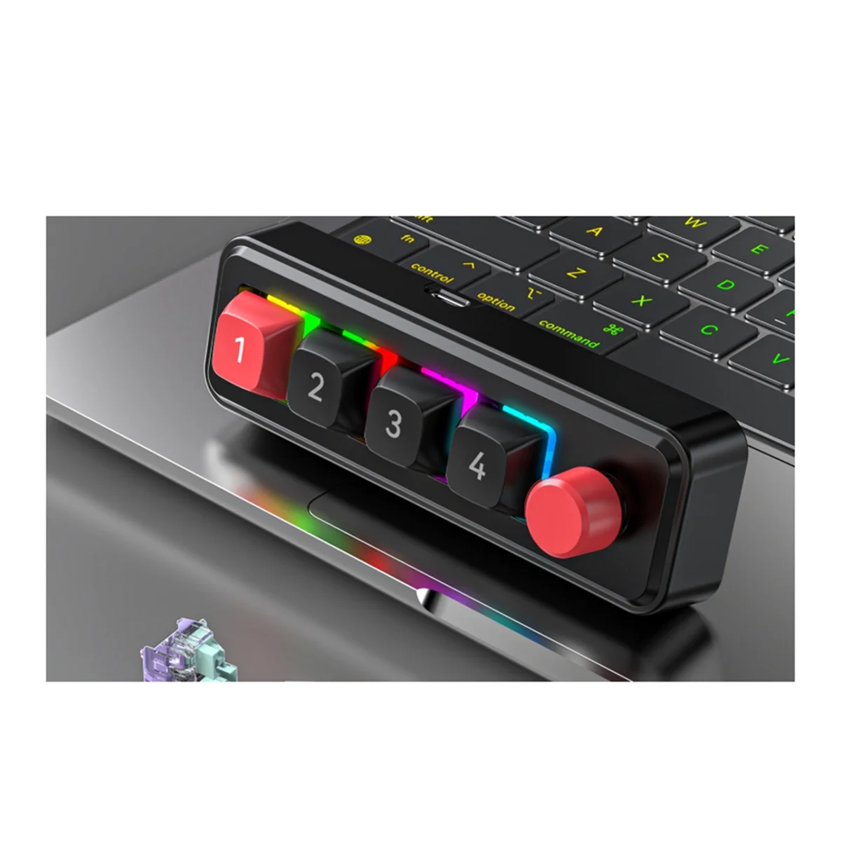 A49T คีย์บอร์ดแบบกลไก 4 ปุ่ม 1 - Gaming Keyboard Mechanical บทวิจารณ์และราคา