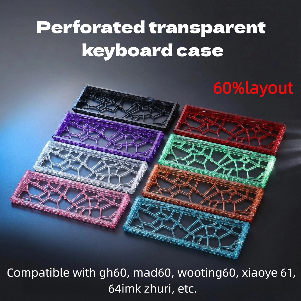 เคสคีย์บอร์ด GH60 โปร่งใส 60%  - Hot Swap Pcb บทวิจารณ์และราคา