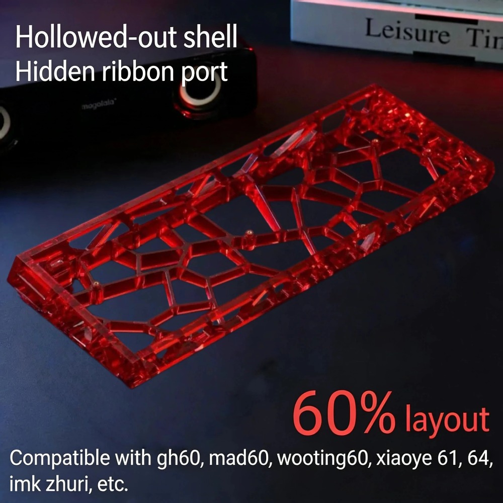 เคสคีย์บอร์ด GH60 โปร่งใส 60%  - Hot Swap Pcb บทวิจารณ์และราคา
