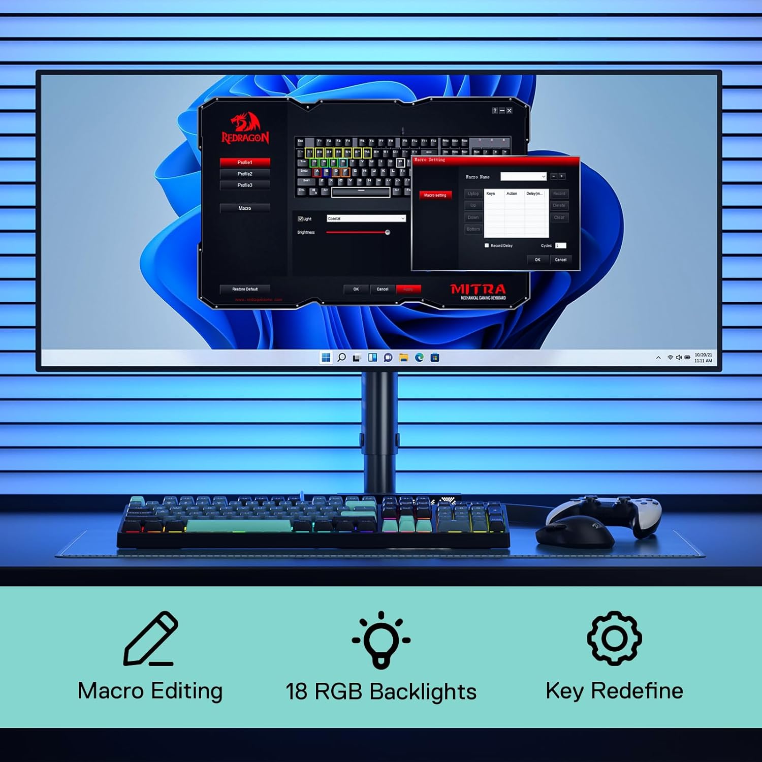 Redragon K582 SE แบบมีสาย RGB  - Gaming Keyboard Mobile บทวิจารณ์และราคา